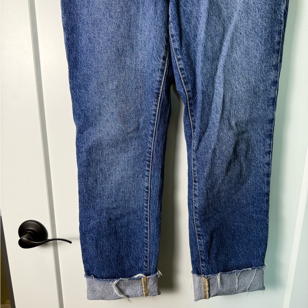 Good American Style GCRH086TFT Good Crop Raw Hem Slim Blue940 High Waist 4/27 - Picture 2 of 7